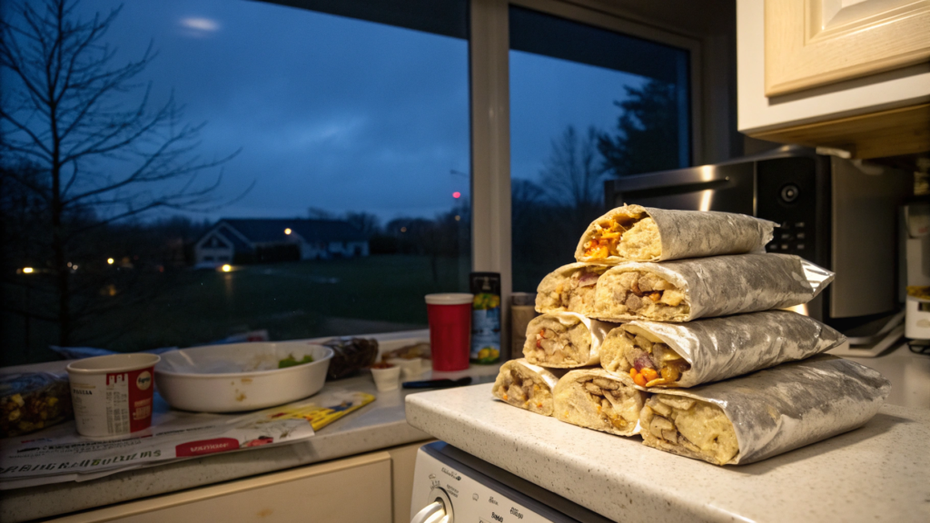Freezer Breakfast Burritos You Can Reheat Half-Asleep