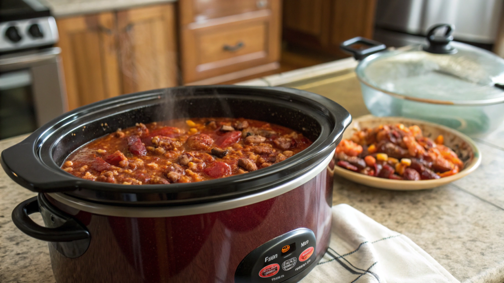 Slow Cooker Chili That’s Ready When You Get Back