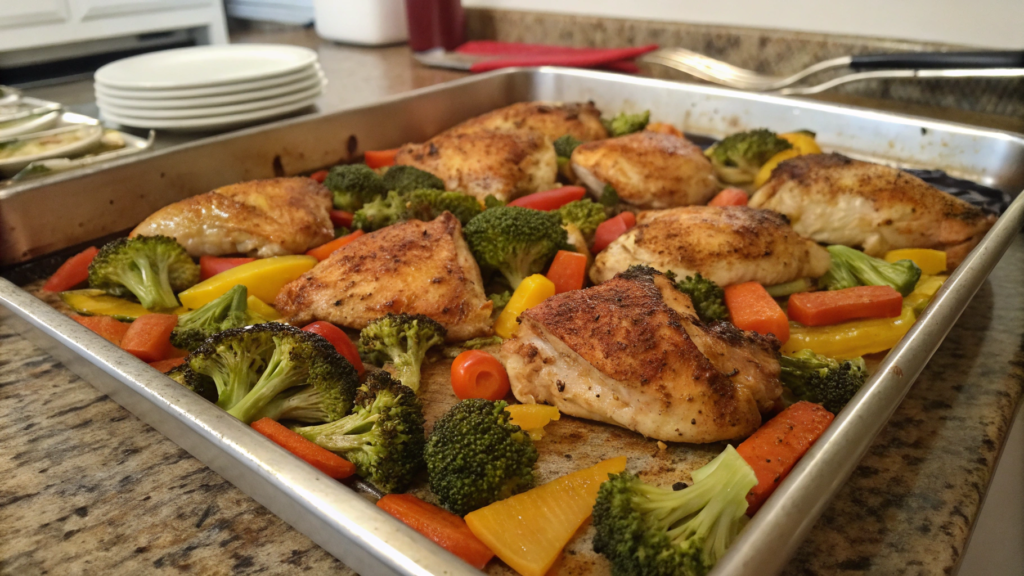 Sheet-Pan Chicken and Veggies for Zero-Effort Dinners